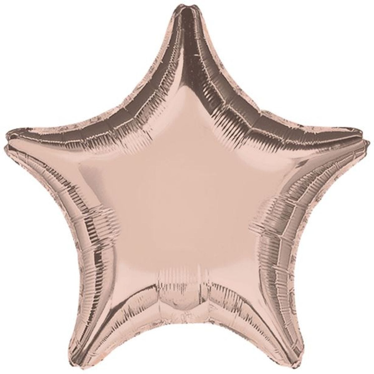 Rose Gold 18" Star Foil Balloon - unpackaged