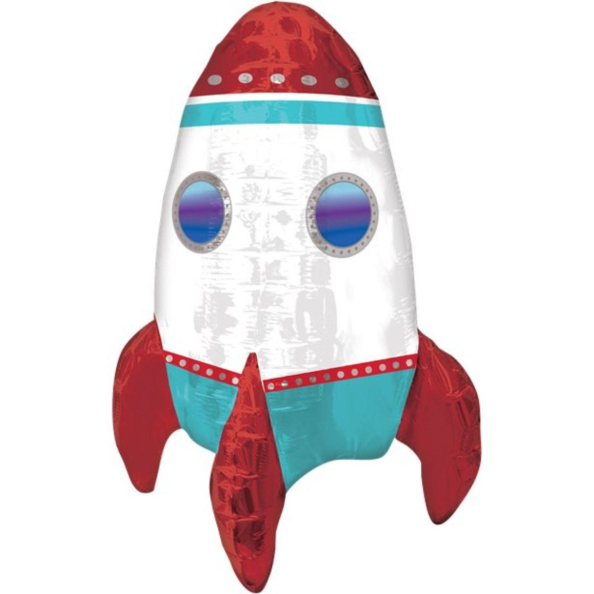 Rocket Ship Balloon - 18" Foil