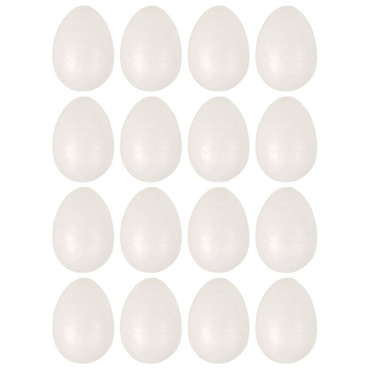 Foam Craft Eggs - 4cm (16pk)