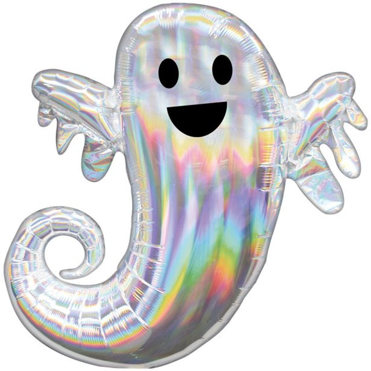 Iridescent Ghost SuperShape Balloon - 25" x 28" Foil