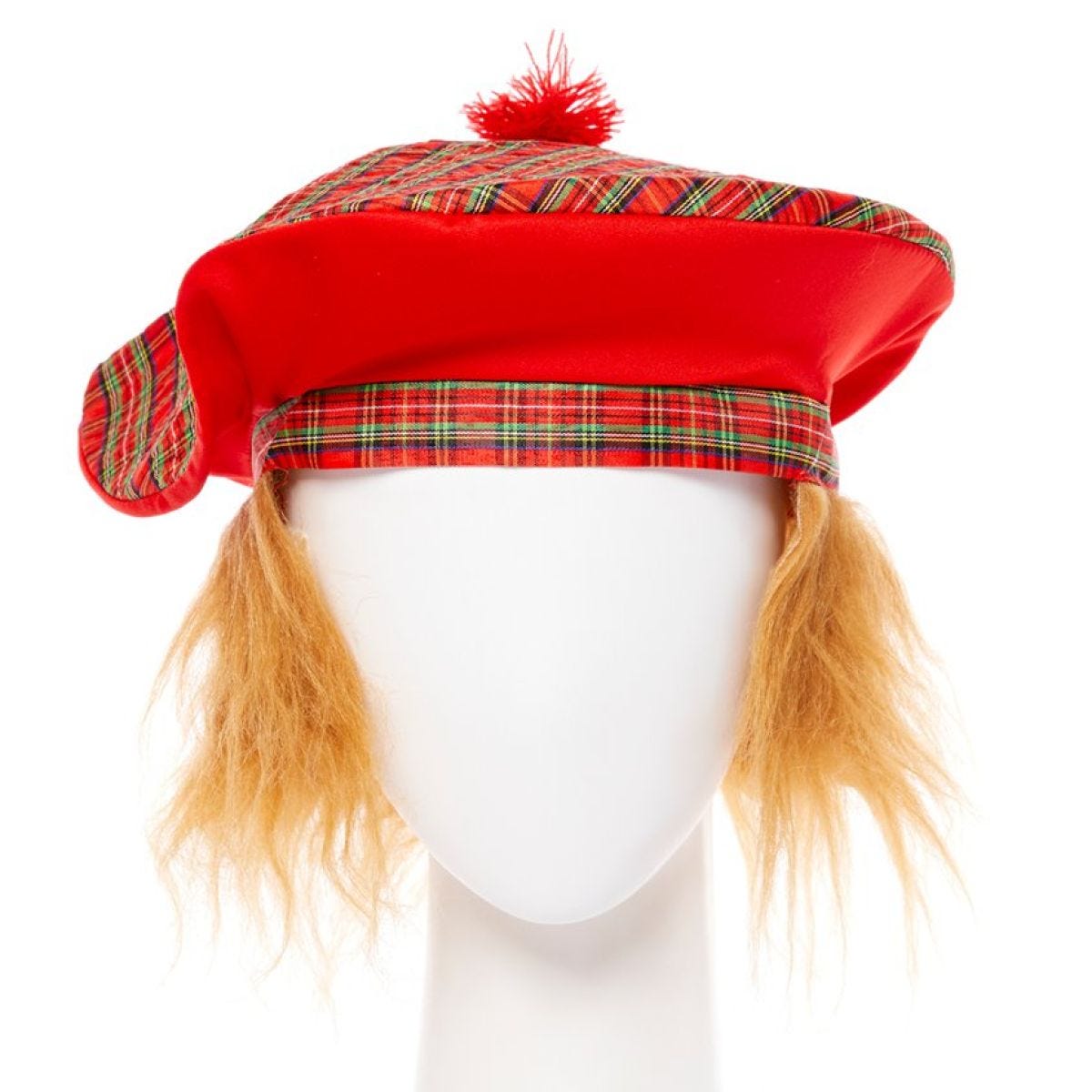 Red  Tartan Tam o&apos; Shanter Hat