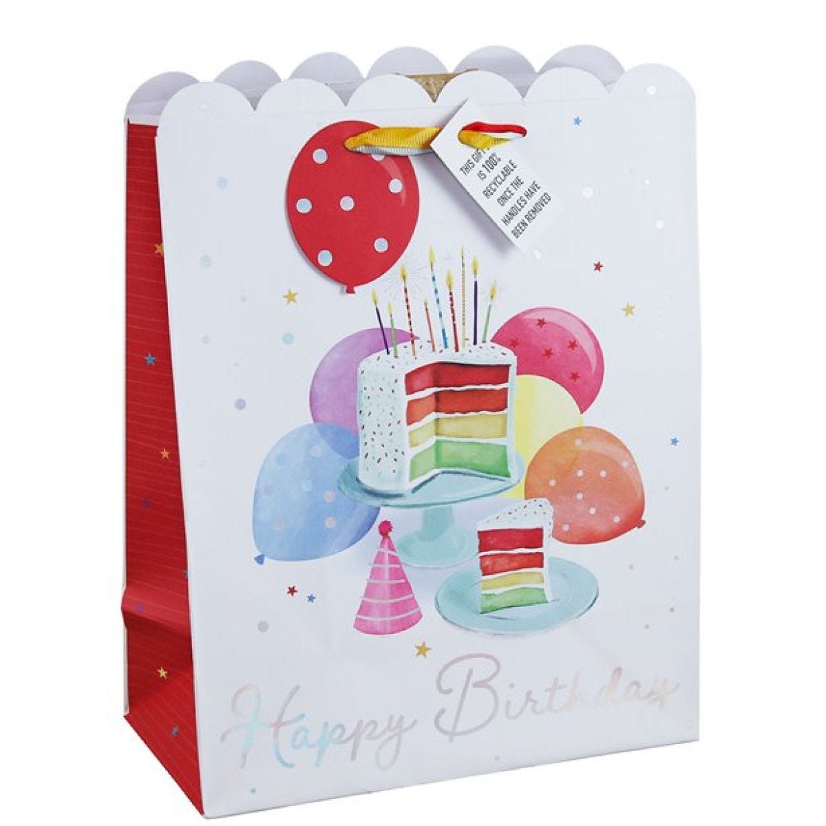 Birthday Cake Large Gift Bag