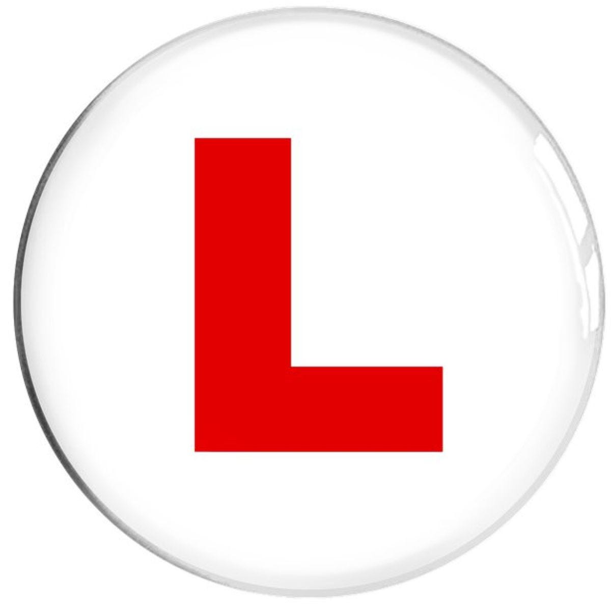 L&apos; Plate Jumbo Badge - 15cm