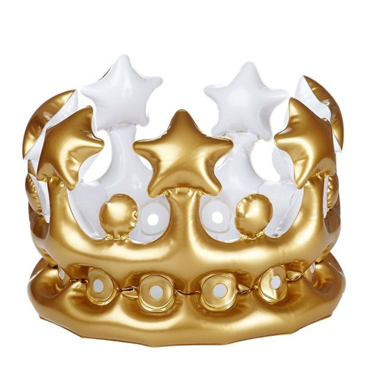 Kid&apos;s Inflatable Gold Crown - 30cm