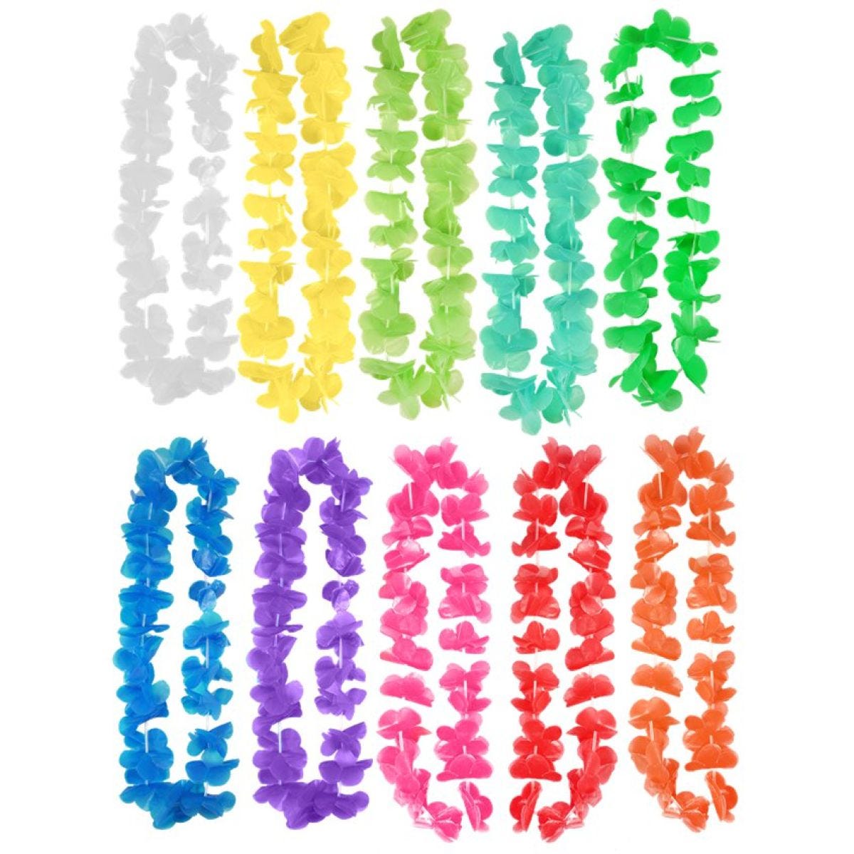 Hawaiian Hula Lei - Assorted Colours - 90cm each