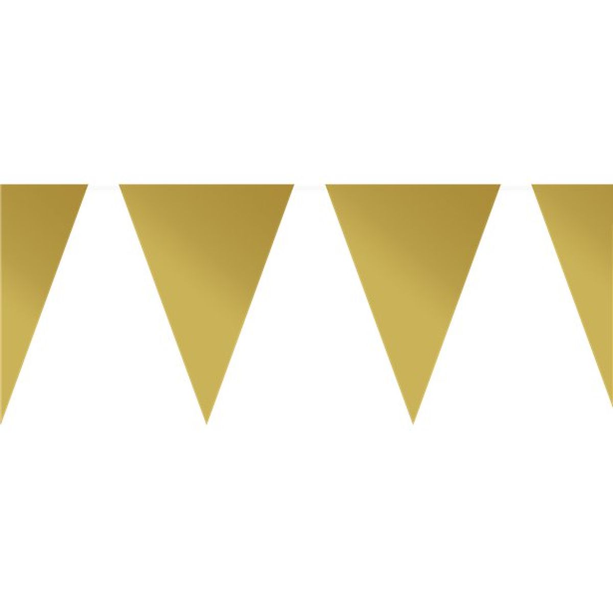 Gold Plastic Bunting - 10m