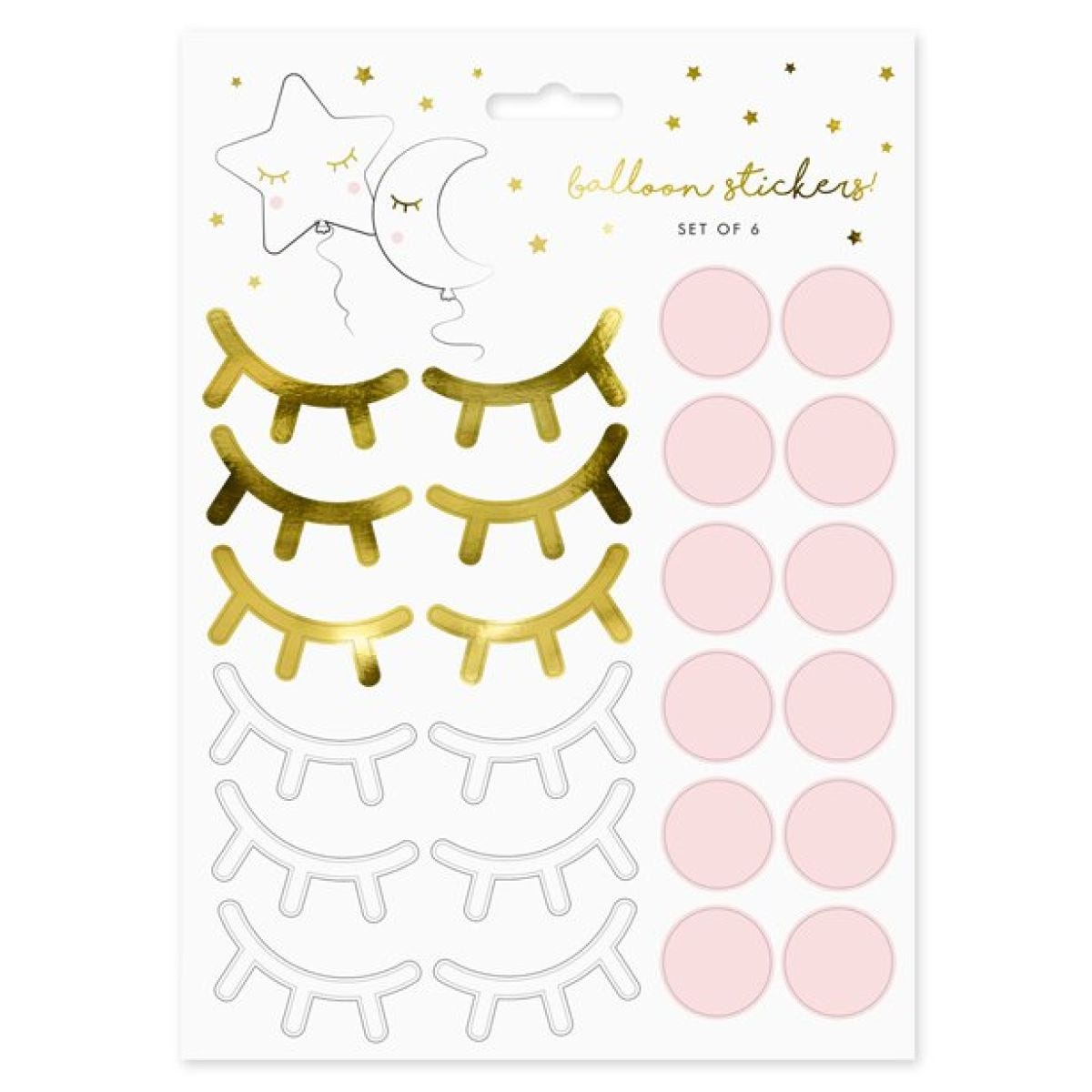 Lashes Cute Face Sticker Sheets