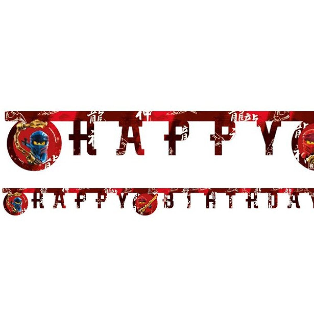 Lego Ninjago &apos;Happy Birthday&apos; Paper Banner - 2m