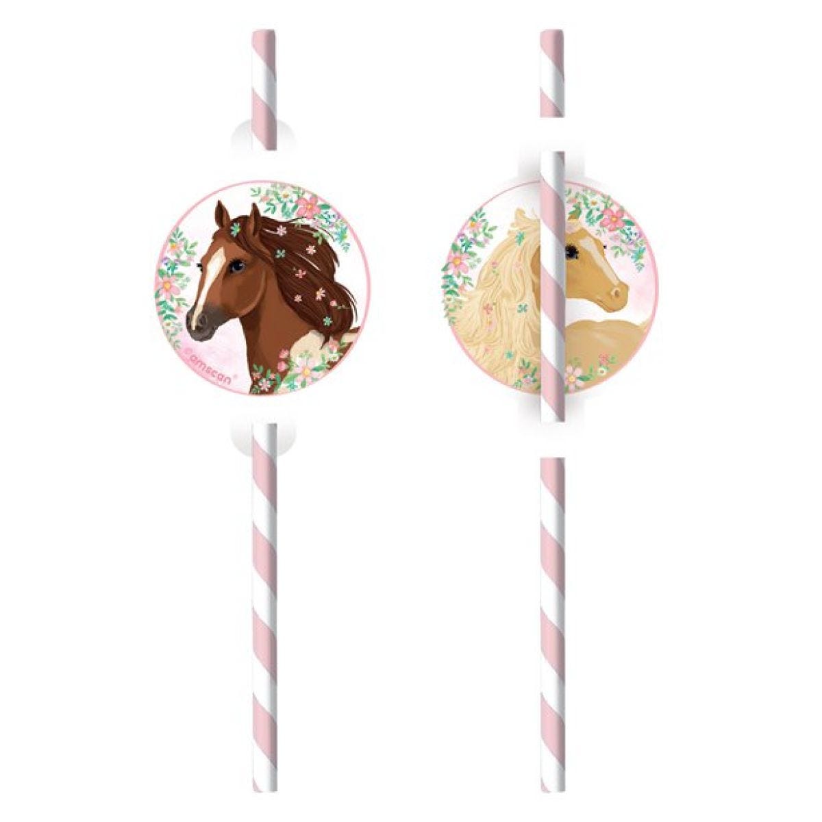 Beautiful Horses Paper Straws (8pk)