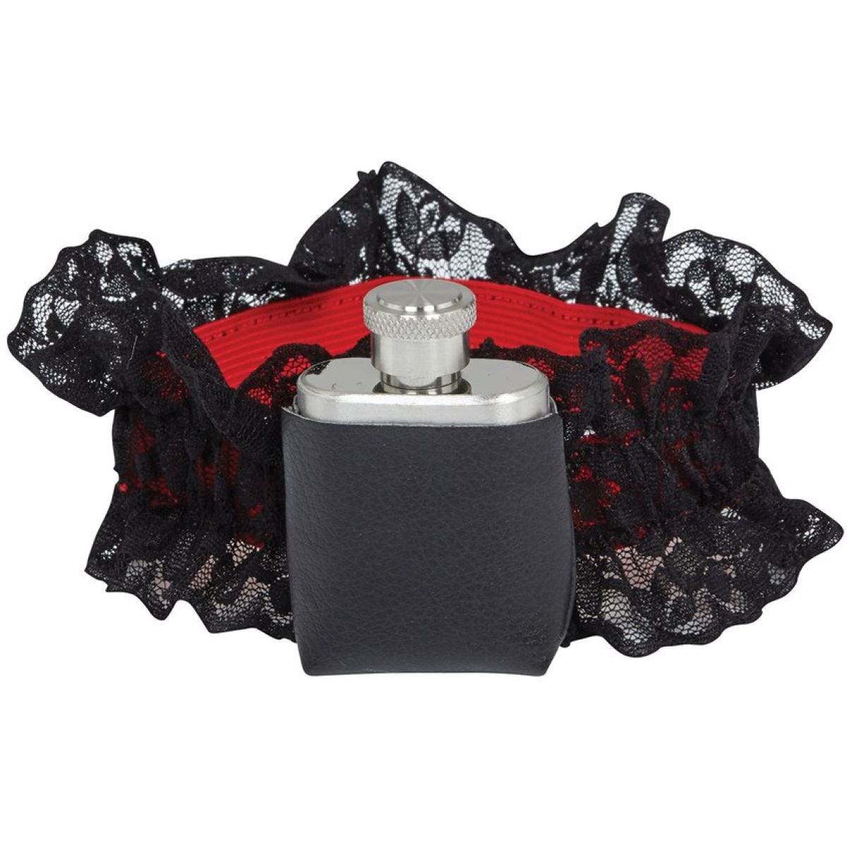 Garter With Hip Flask