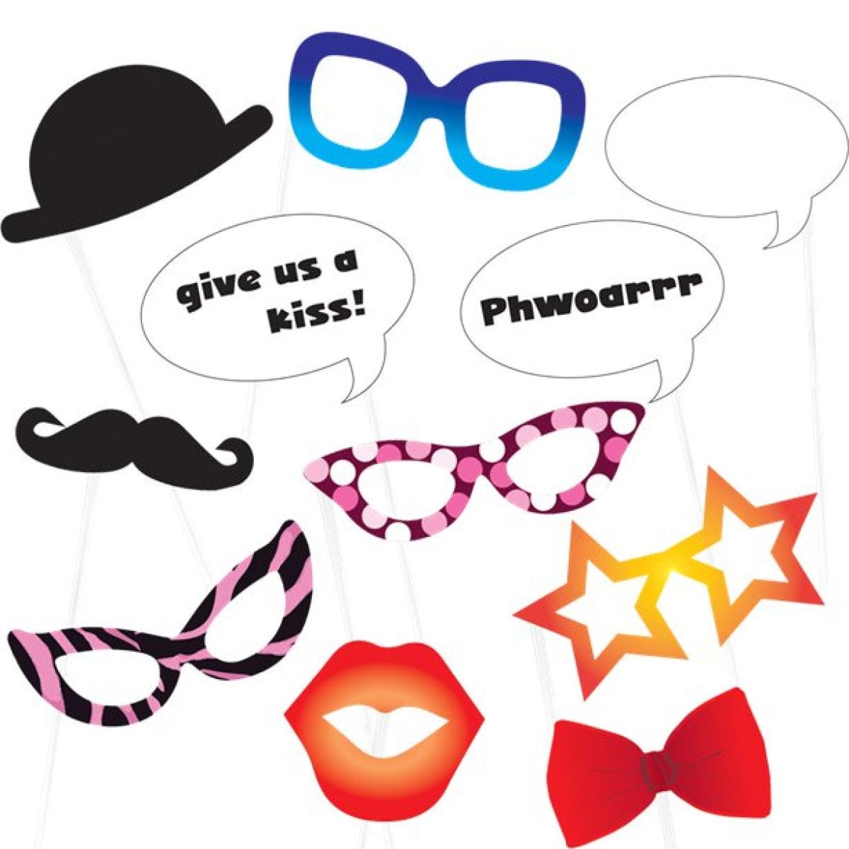 Photo Booth Props (11pk)