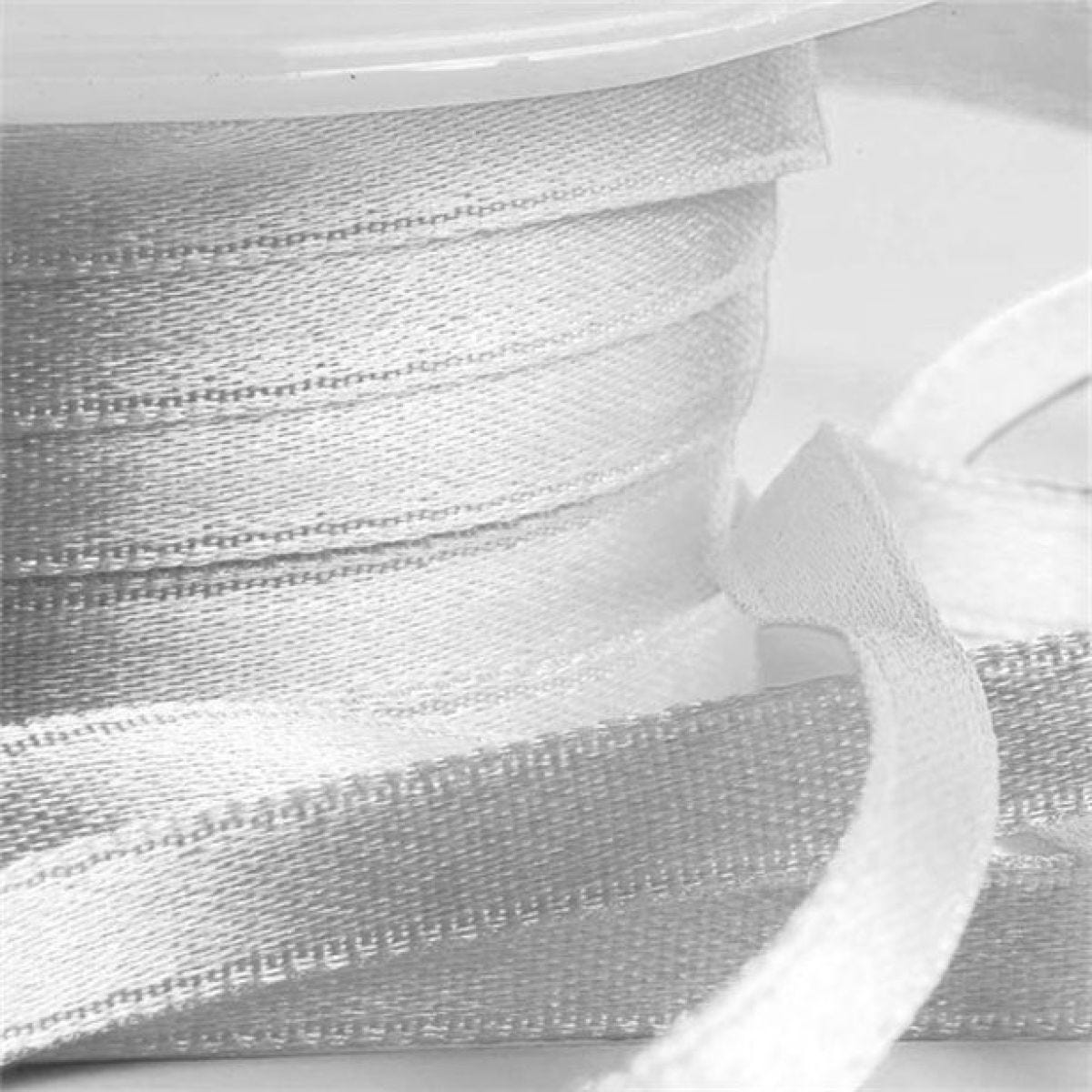 Silver Satin Ribbon - 6mm