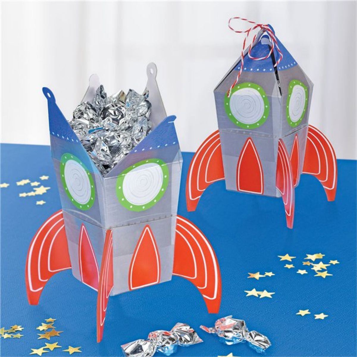 Blast Off Birthday Favour Boxes