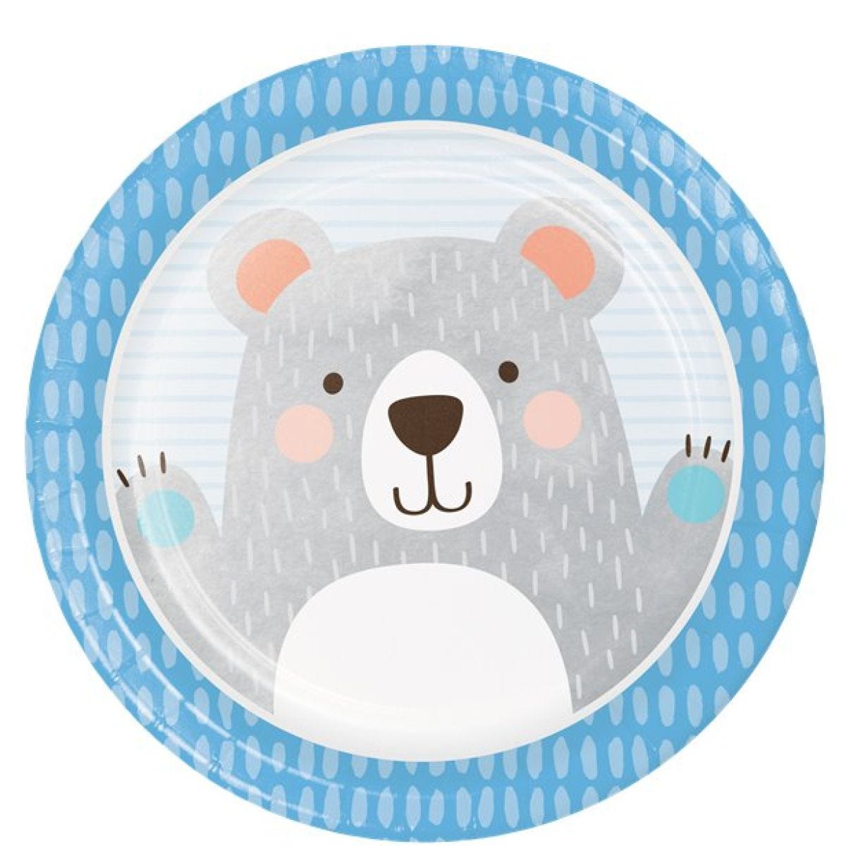 Birthday Bear Paper Plates - 22cm