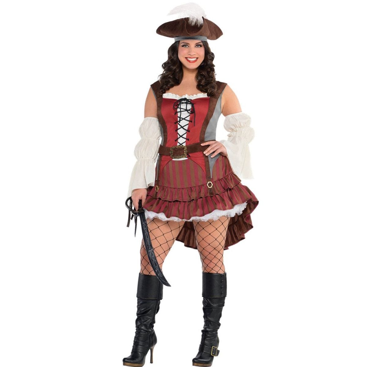 Castaway Pirate Lady - Adult Costume