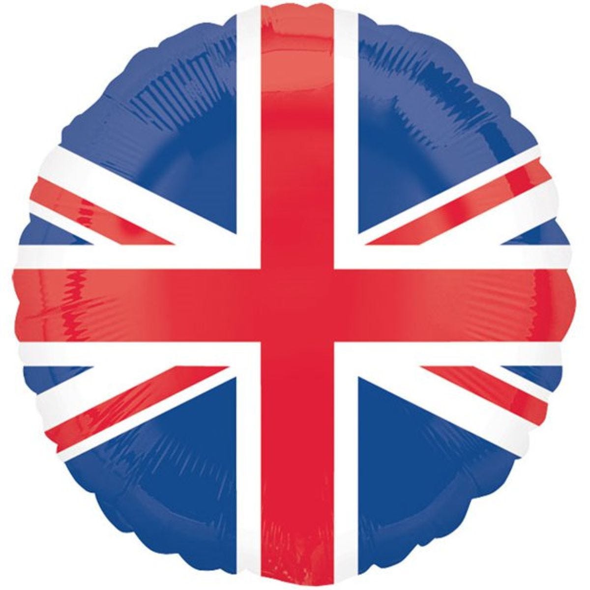 Union Jack Design Round Foil Balloon - 18"