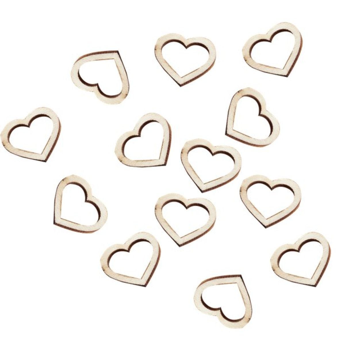 Beautiful Botanics Wooden Heart Shape Confetti