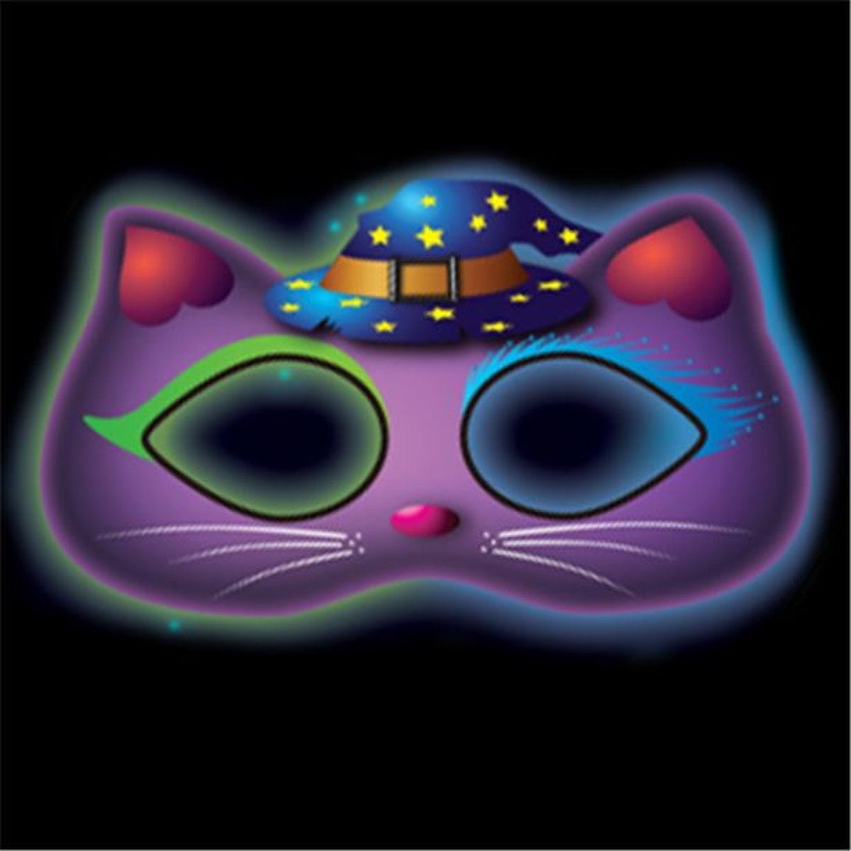 Glow Stick Cat Mask - 19cm