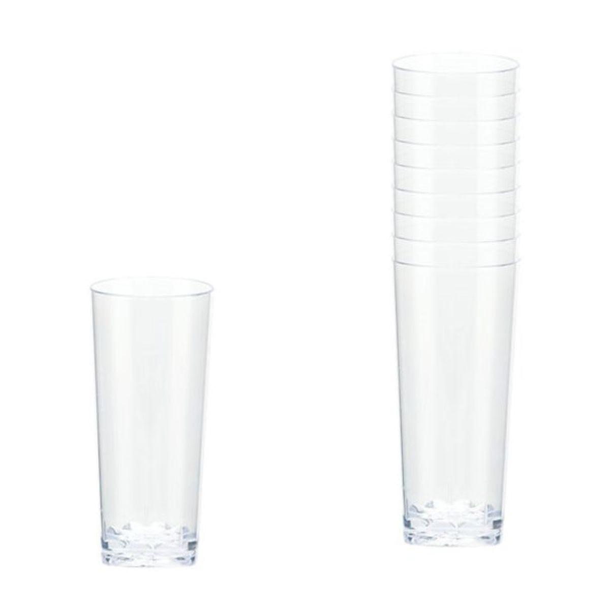 Clear Plastic Mini Cordial Glasses - 56ml