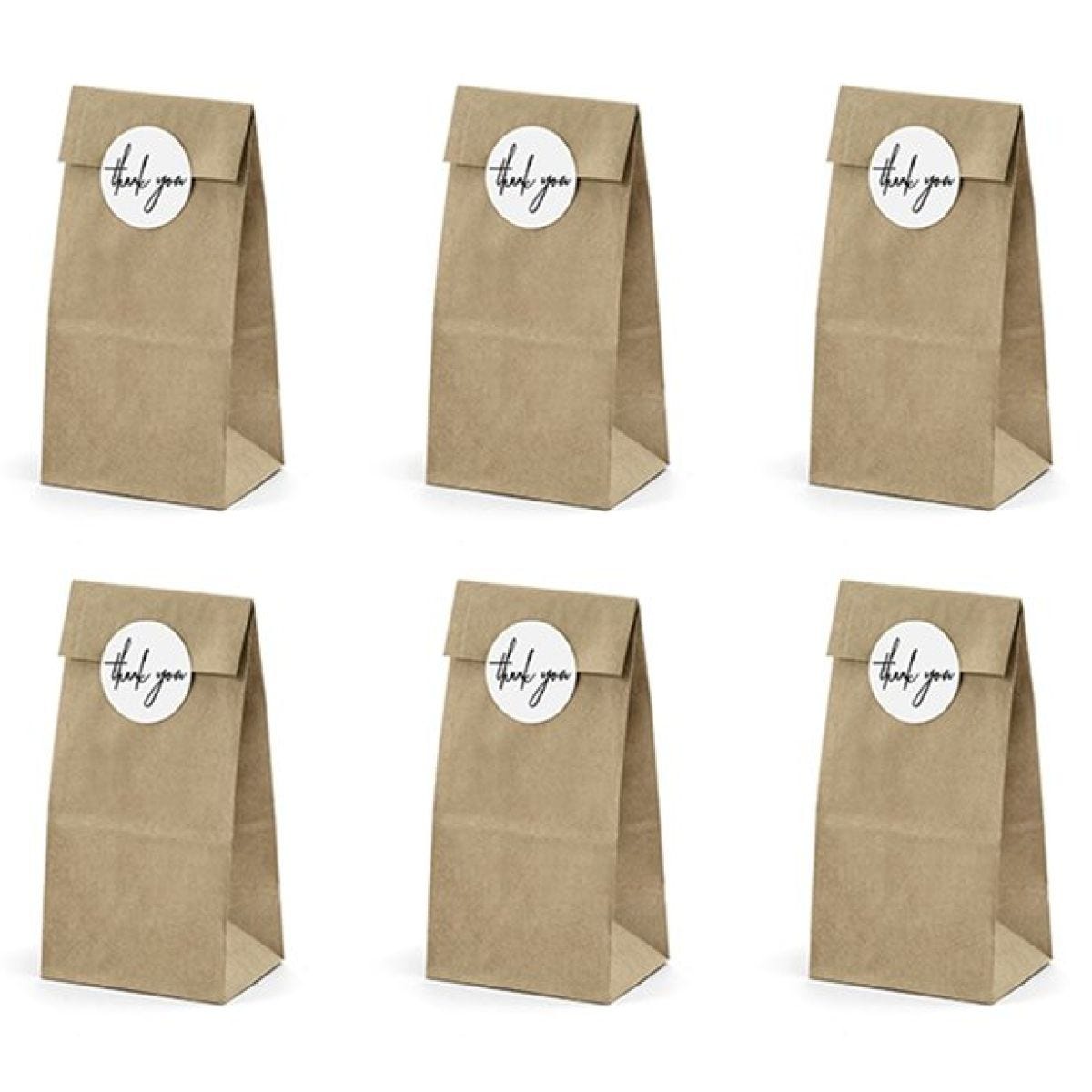 Kraft Thank You Treat Bags