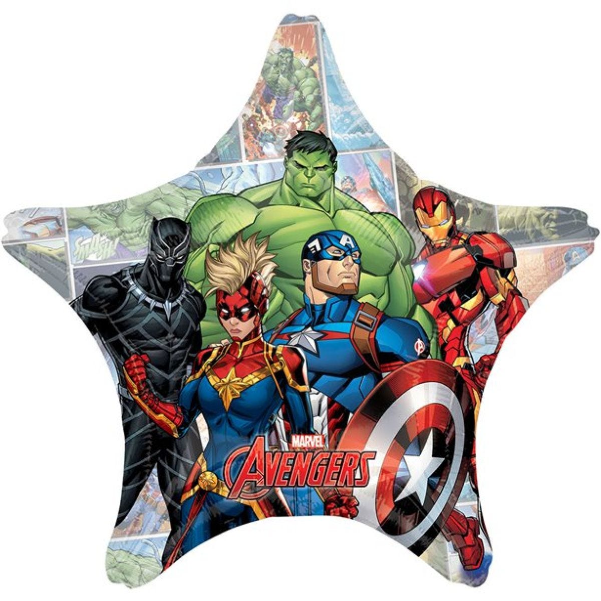 Avengers Jumbo Star Foil Balloon - 28"