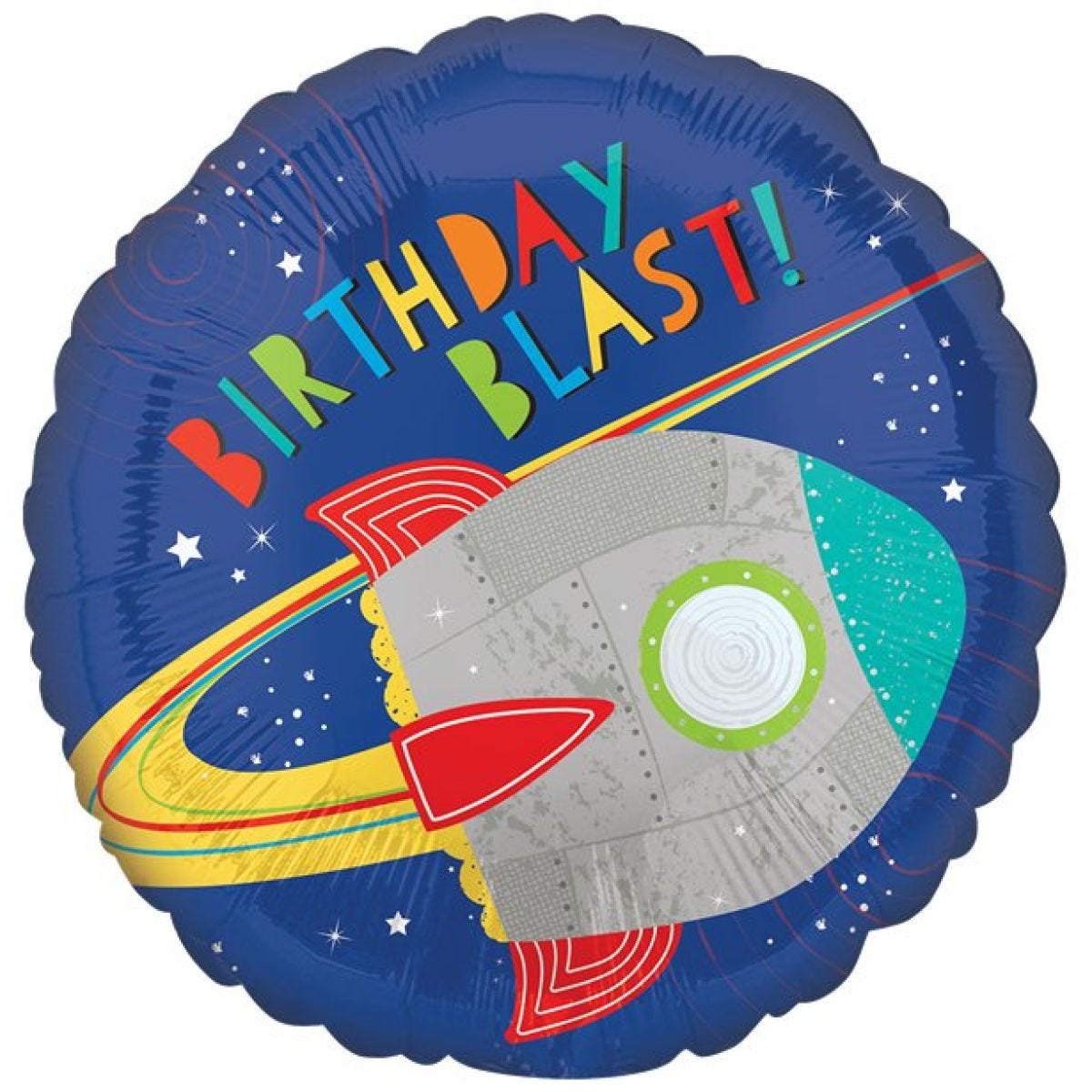 Blast Off Birthday Foil Balloon - 18"