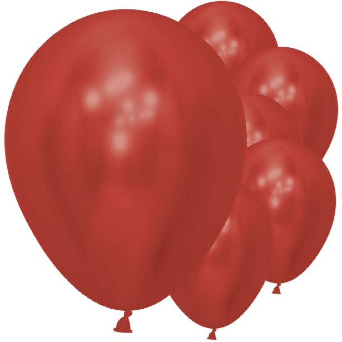 Reflex Crystal Red Sempertex Latex Balloons - 12"