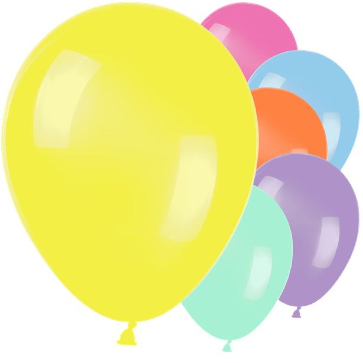 Multi-coloured Metallic Balloons - 12" Latex