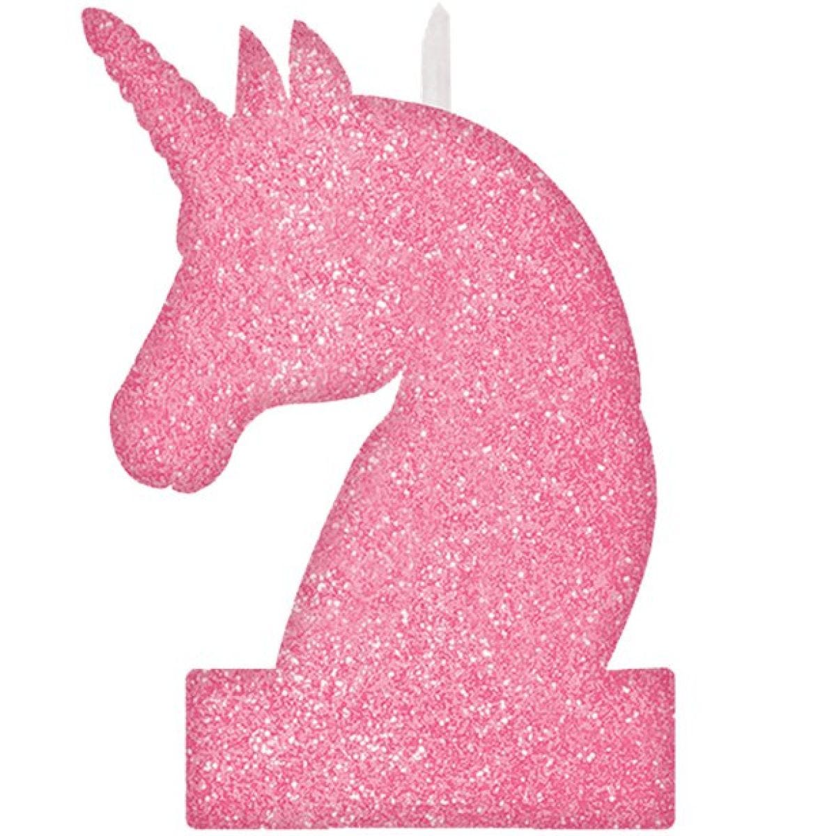 Glitter Unicorn Candle