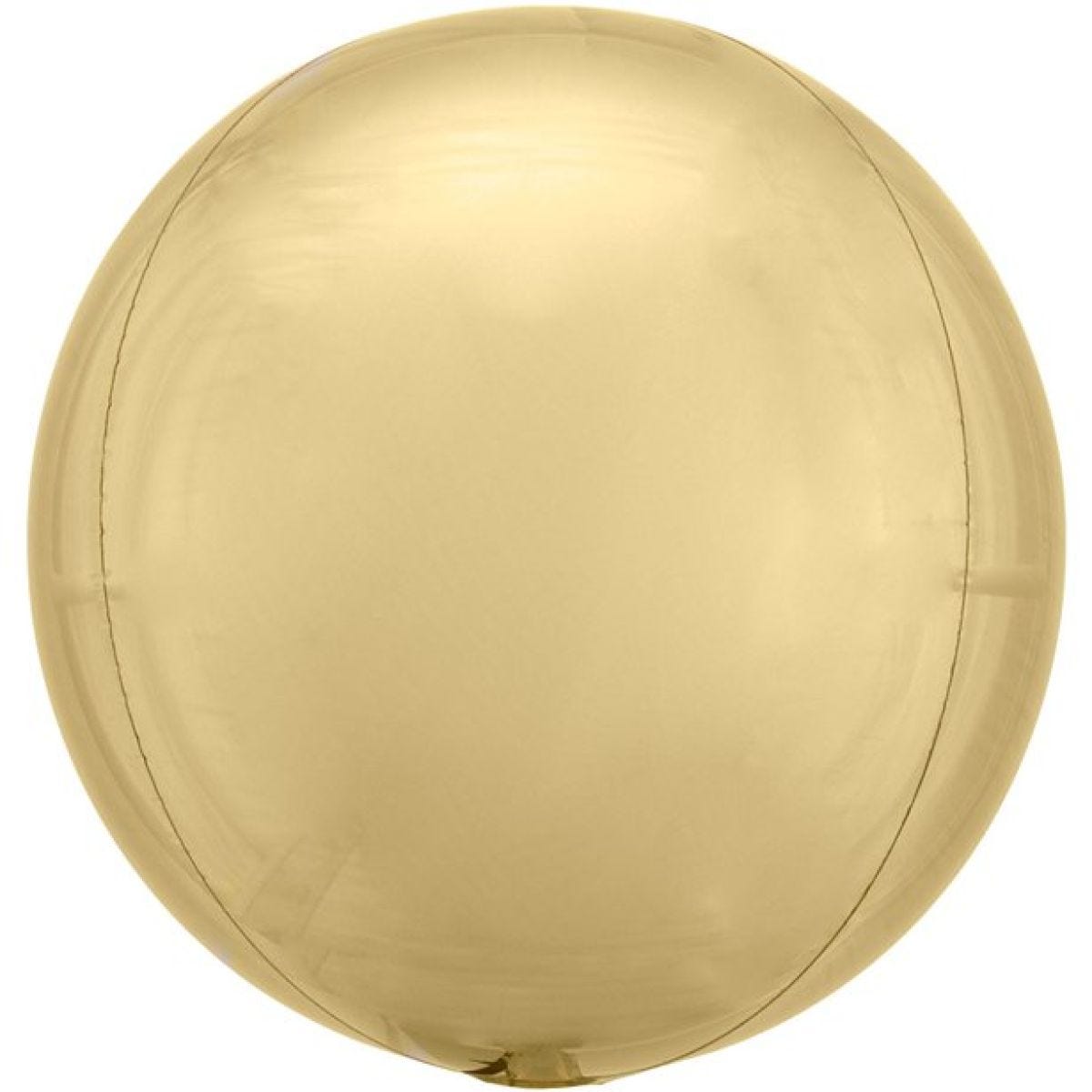 Orbz White Gold Foil Balloon - 16" Unpackaged