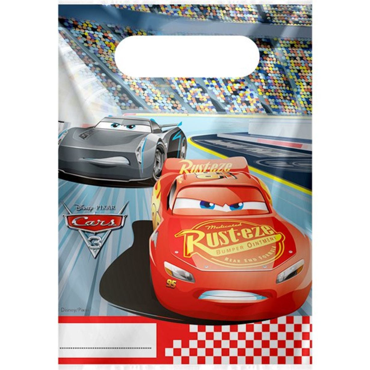 Disney Cars 3 Plastic Party Bags