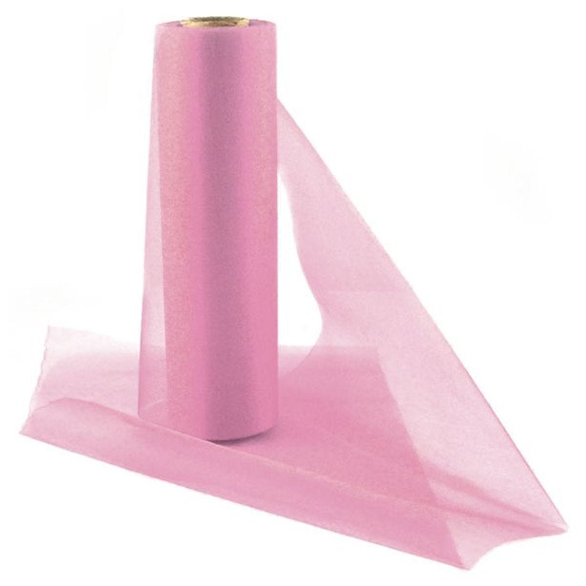 Pink Organza Sheer Roll - 25m