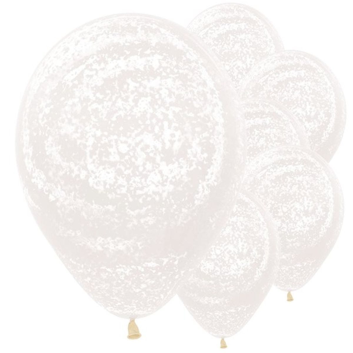 Graffiti Frosty White Balloons - 12" Latex (25pk)