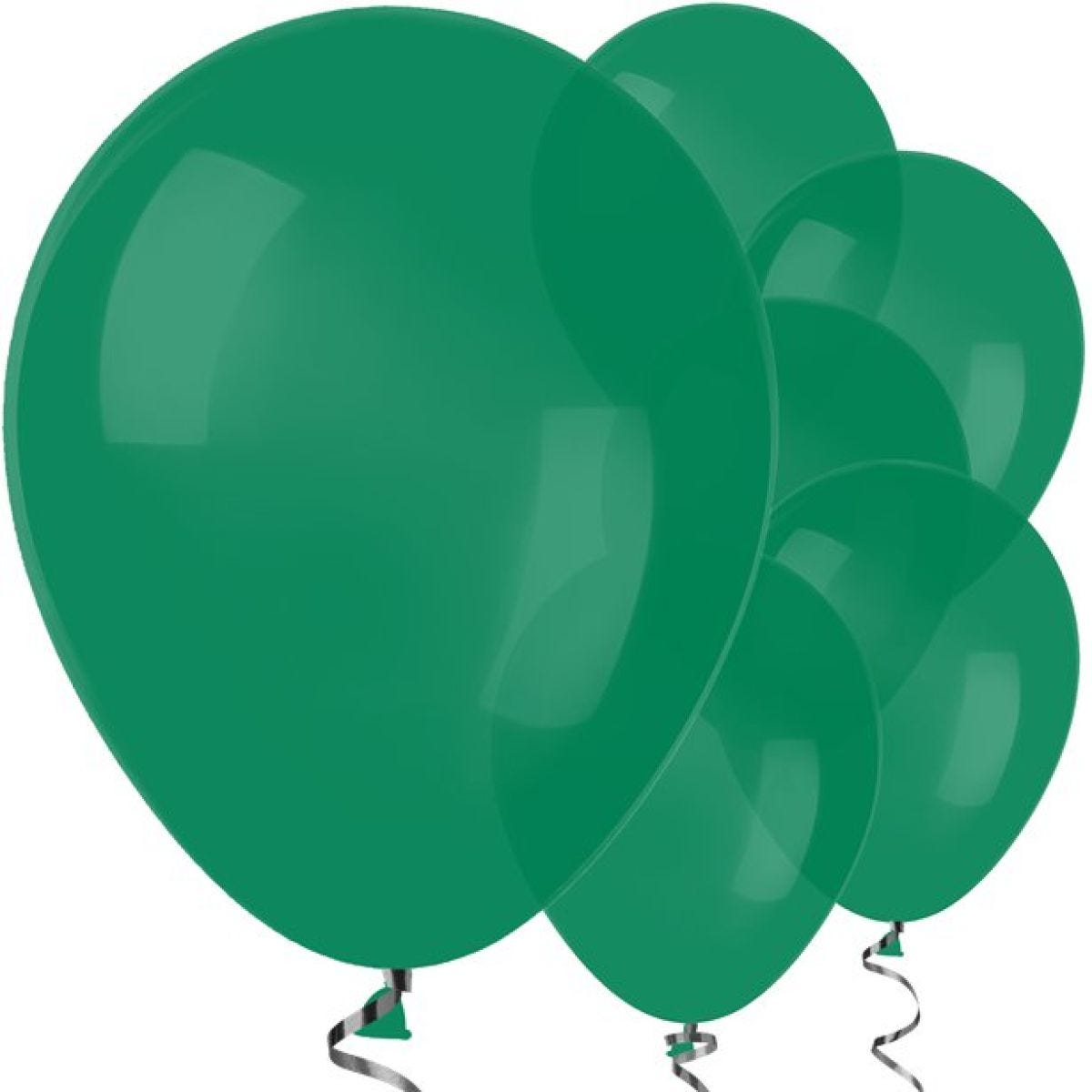 Forest Green Balloons - 12" Latex Balloons