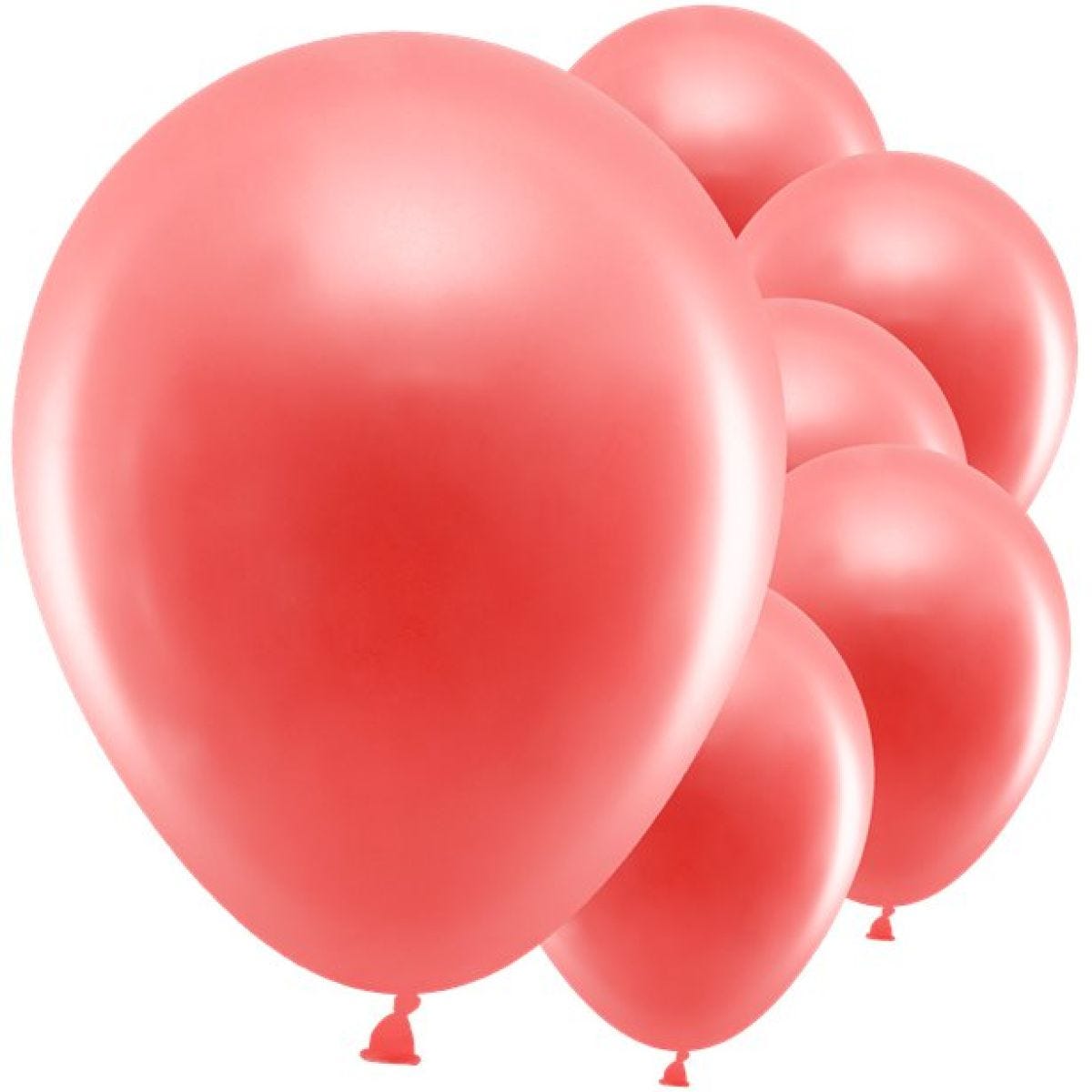 Red Metallic Balloons - 12" Latex