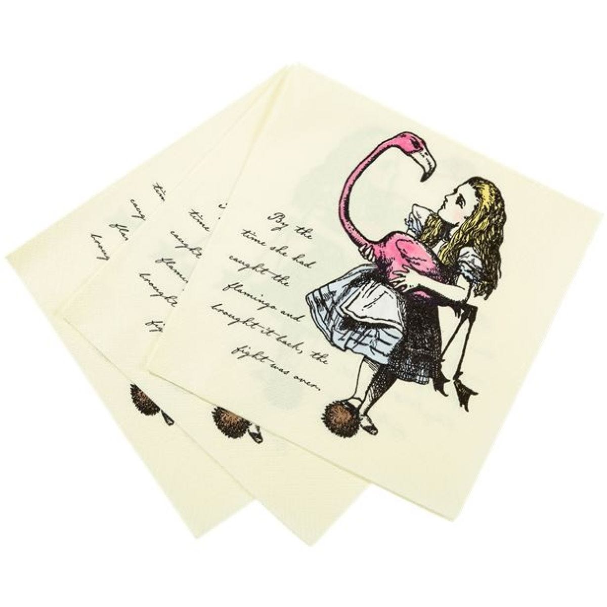 Alice in Wonderland Paper Napkins - 33cm