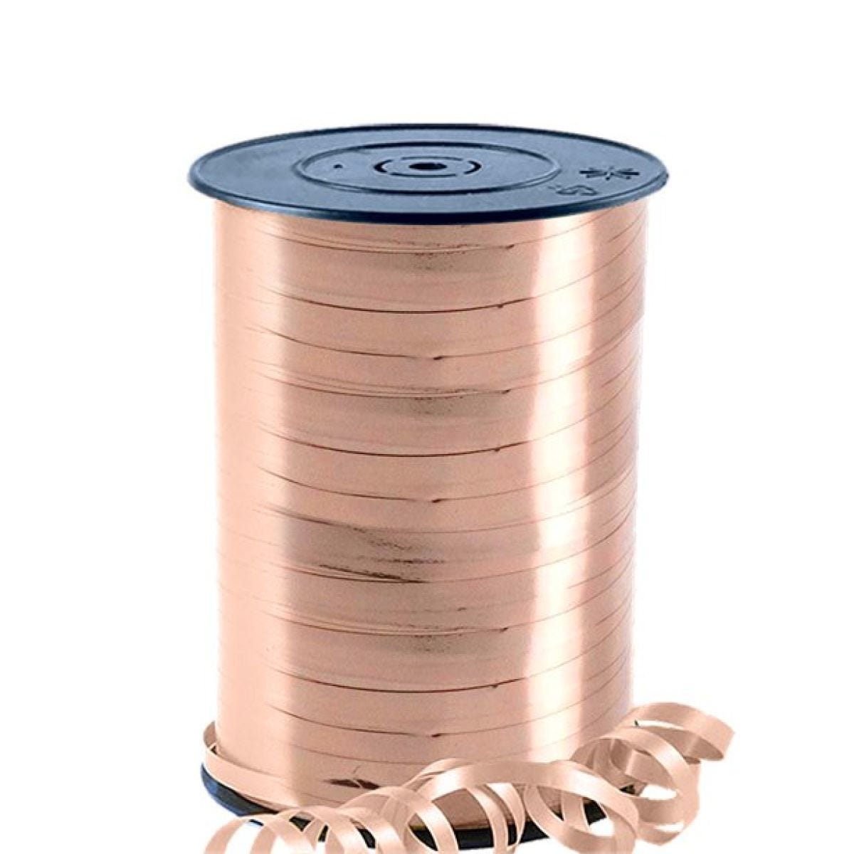 Rose Gold Metallic Curling Balloon Ribbon - 230m