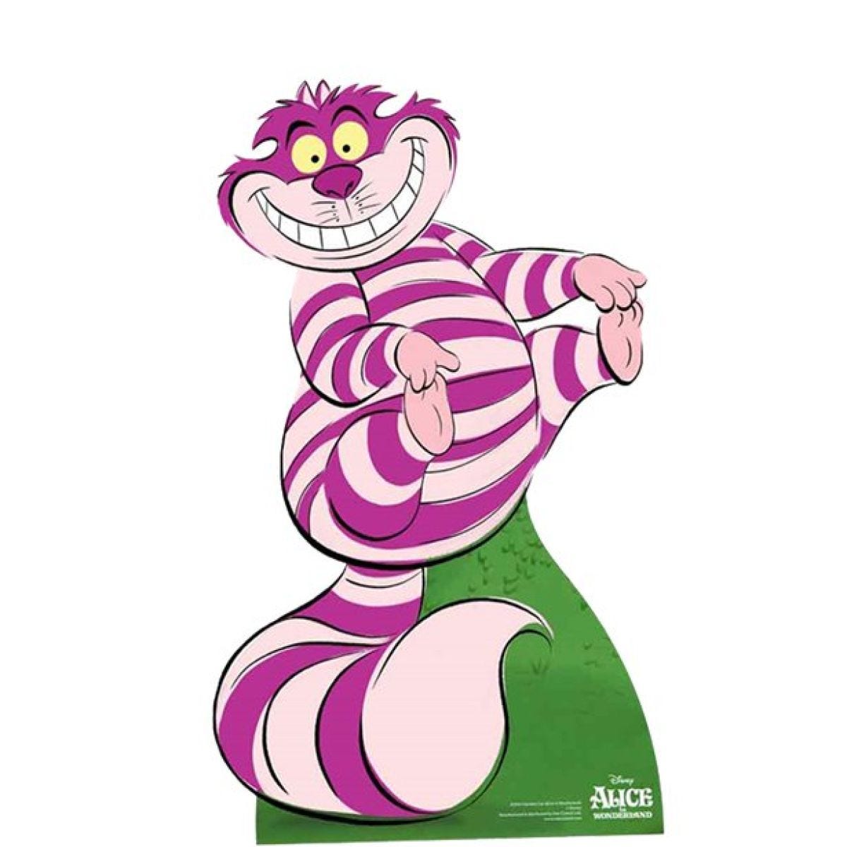 Mini  Cheshire Cat Cardboard Cutout - 93cm x  55cm