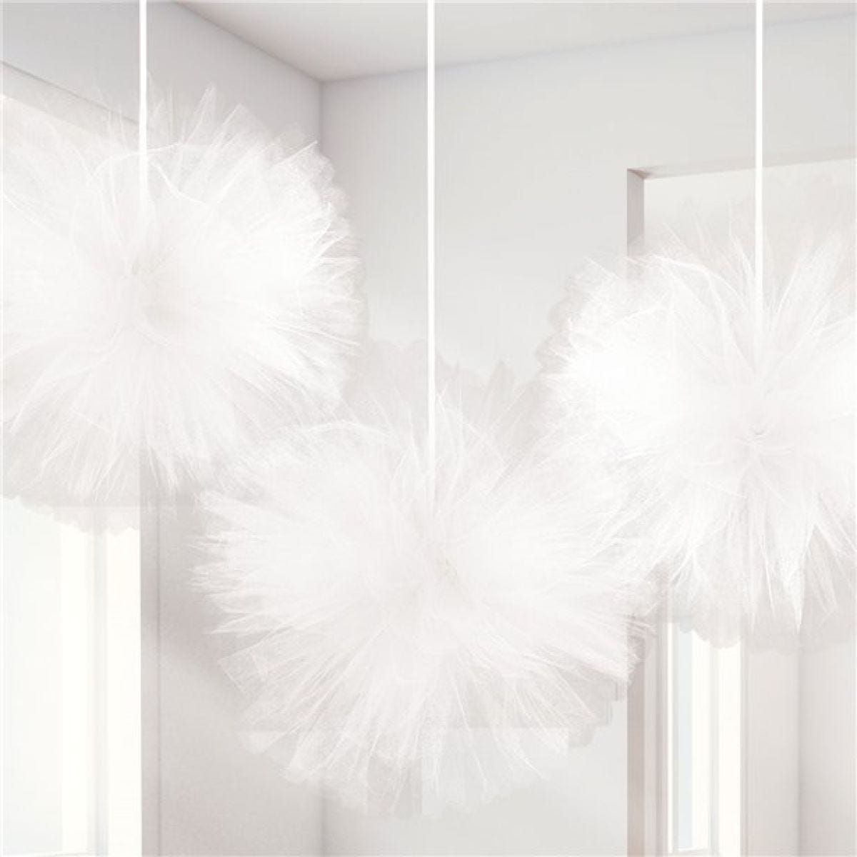 Fluffy White Tulle Decoration