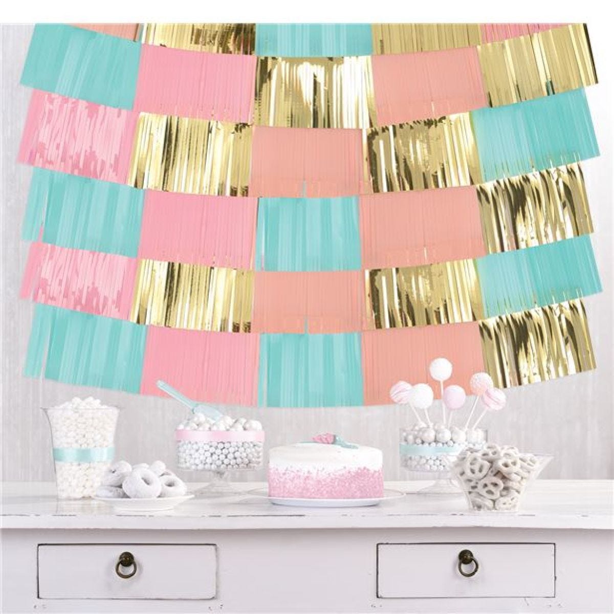 Pastel Foil Decorative Hanging Backdrop