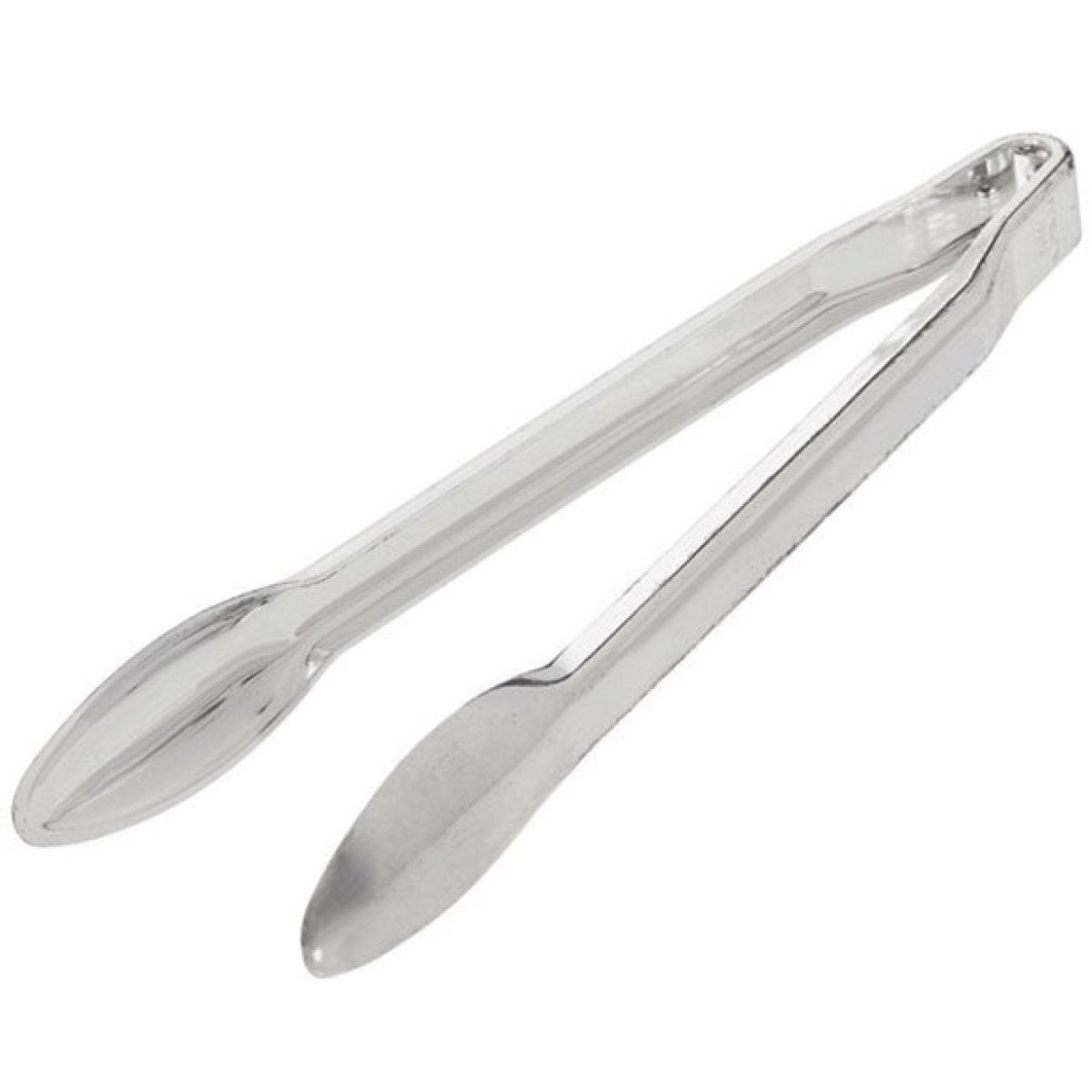 Silver Mini Plastic Serving Tongs