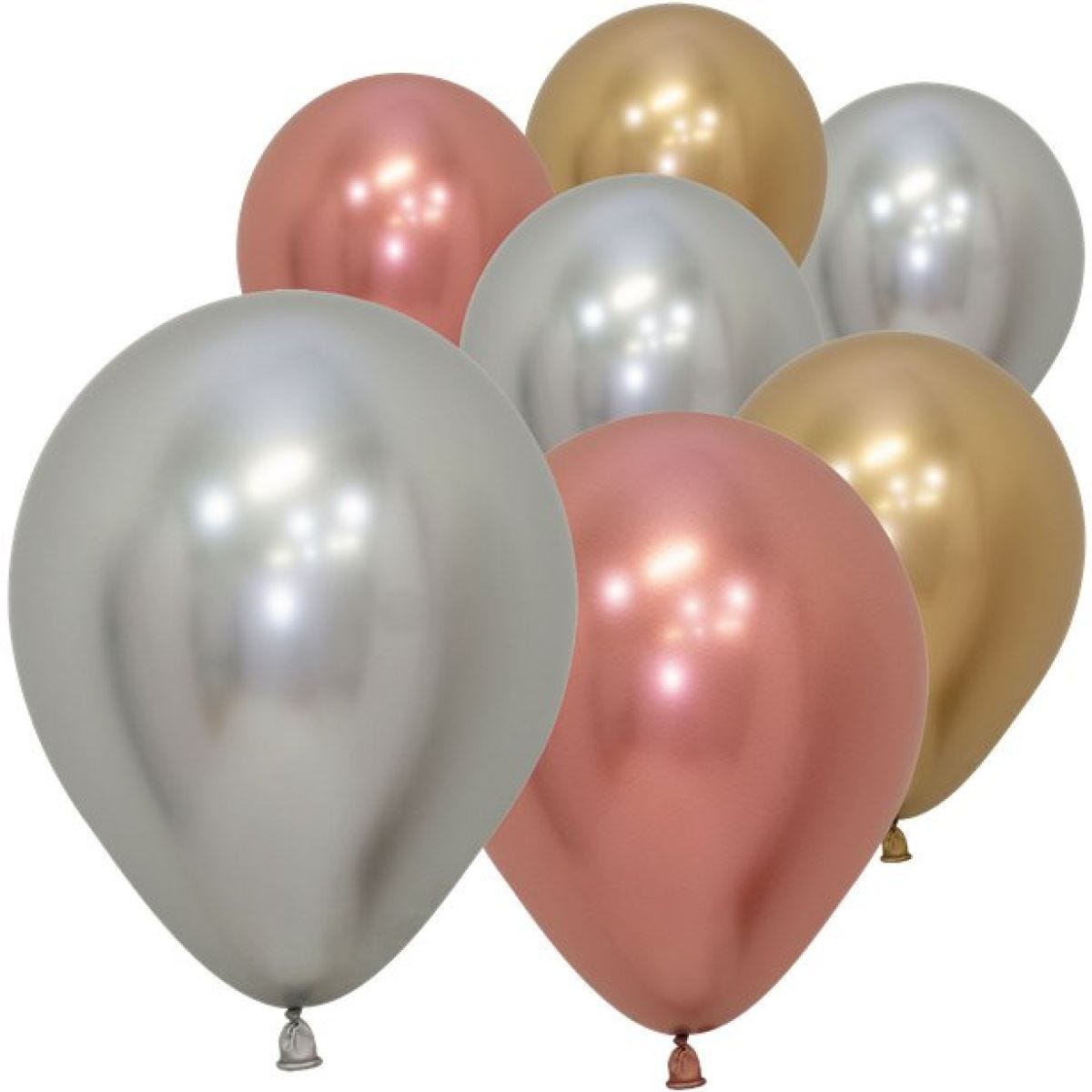 Deluxe Assorted Reflex Balloons - 5" Latex (50pk)