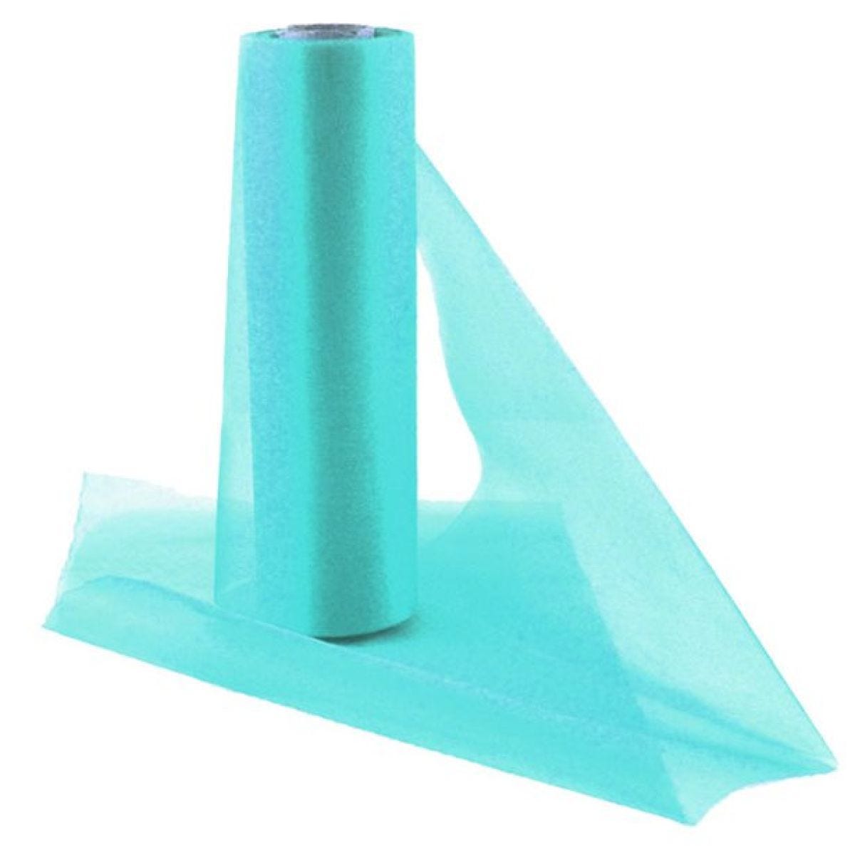 Aqua Organza Sheer Roll - 25m