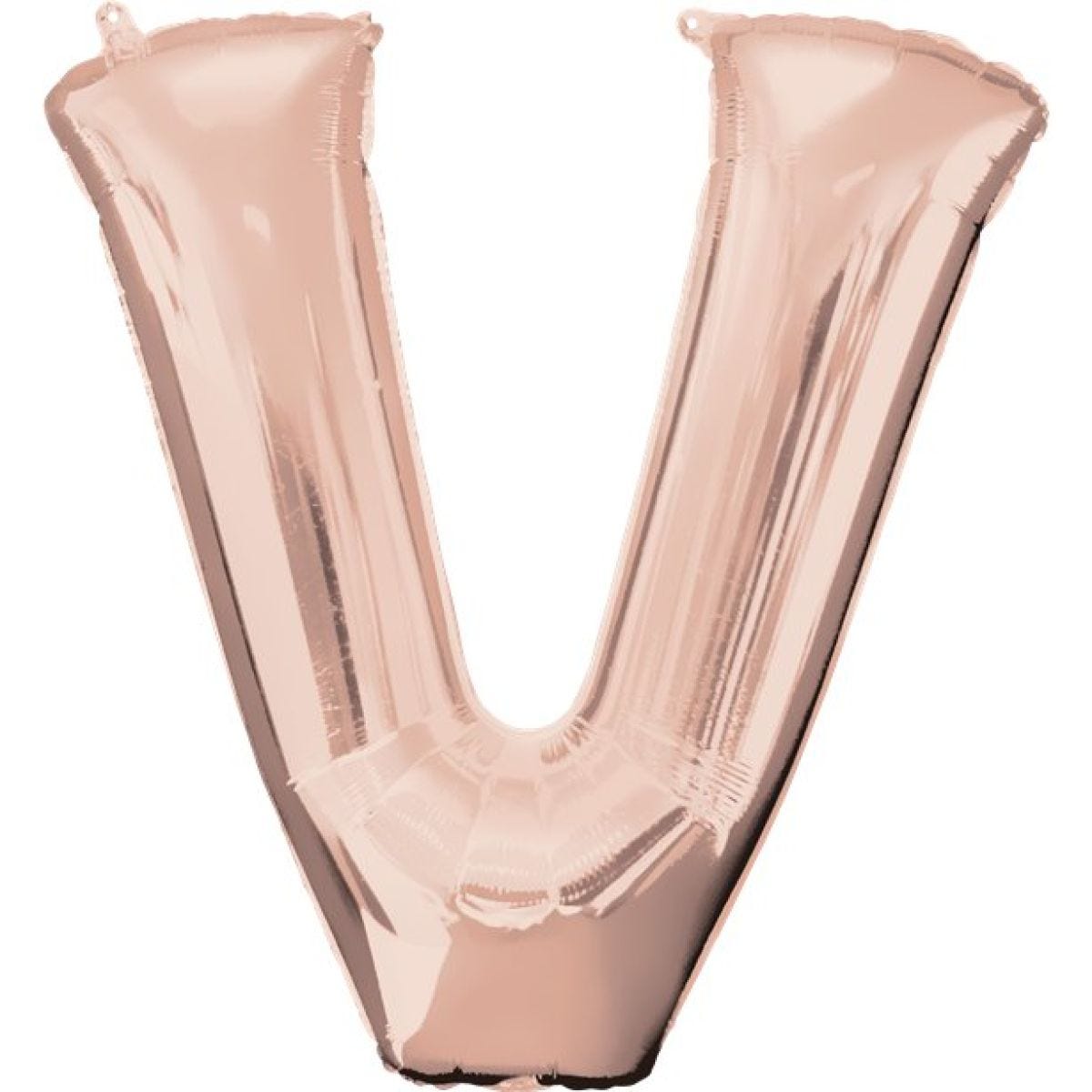 Rose Gold Letter V Balloon - 34 Foil