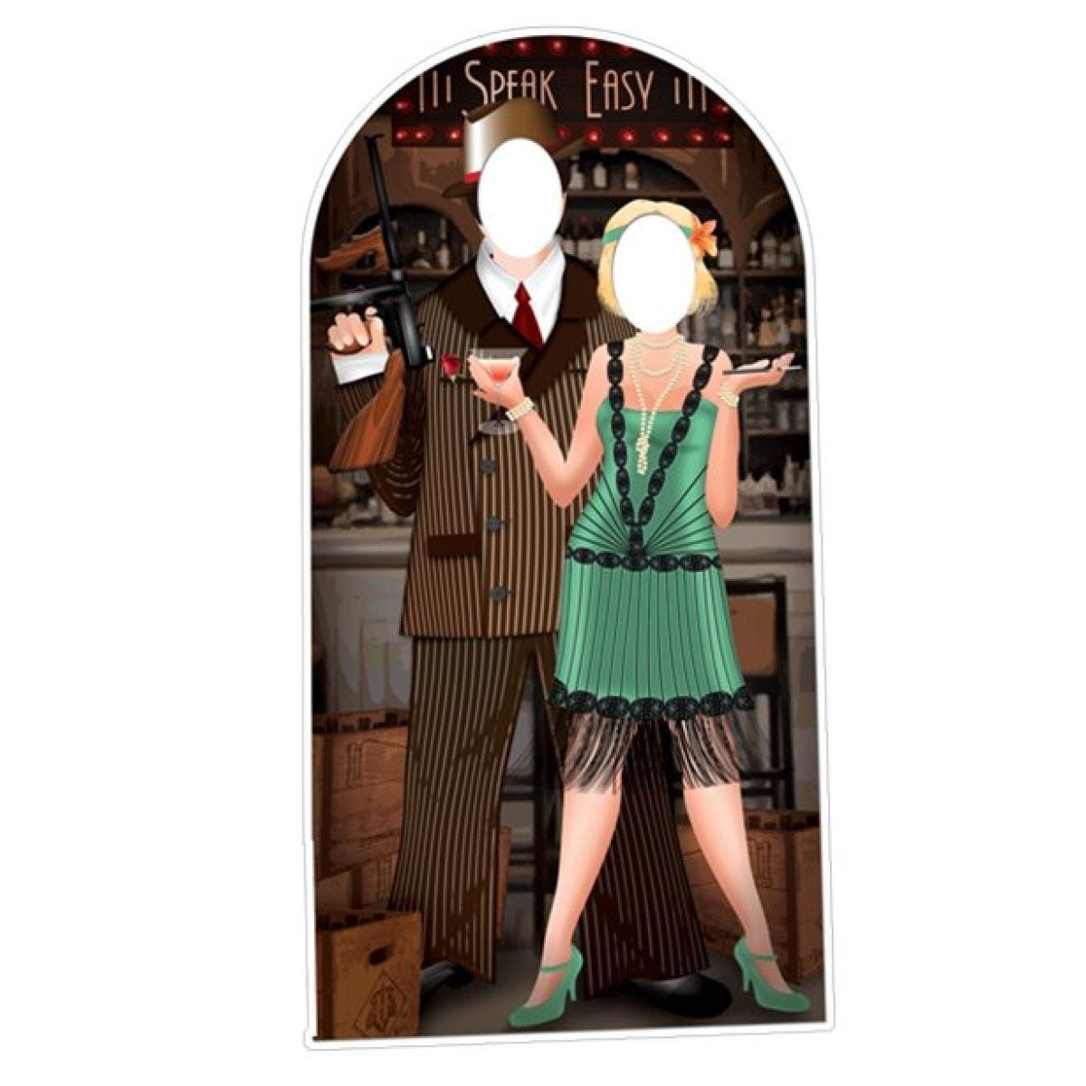 Roaring 1920s Stand In Photo Prop - 190cm x 94cm