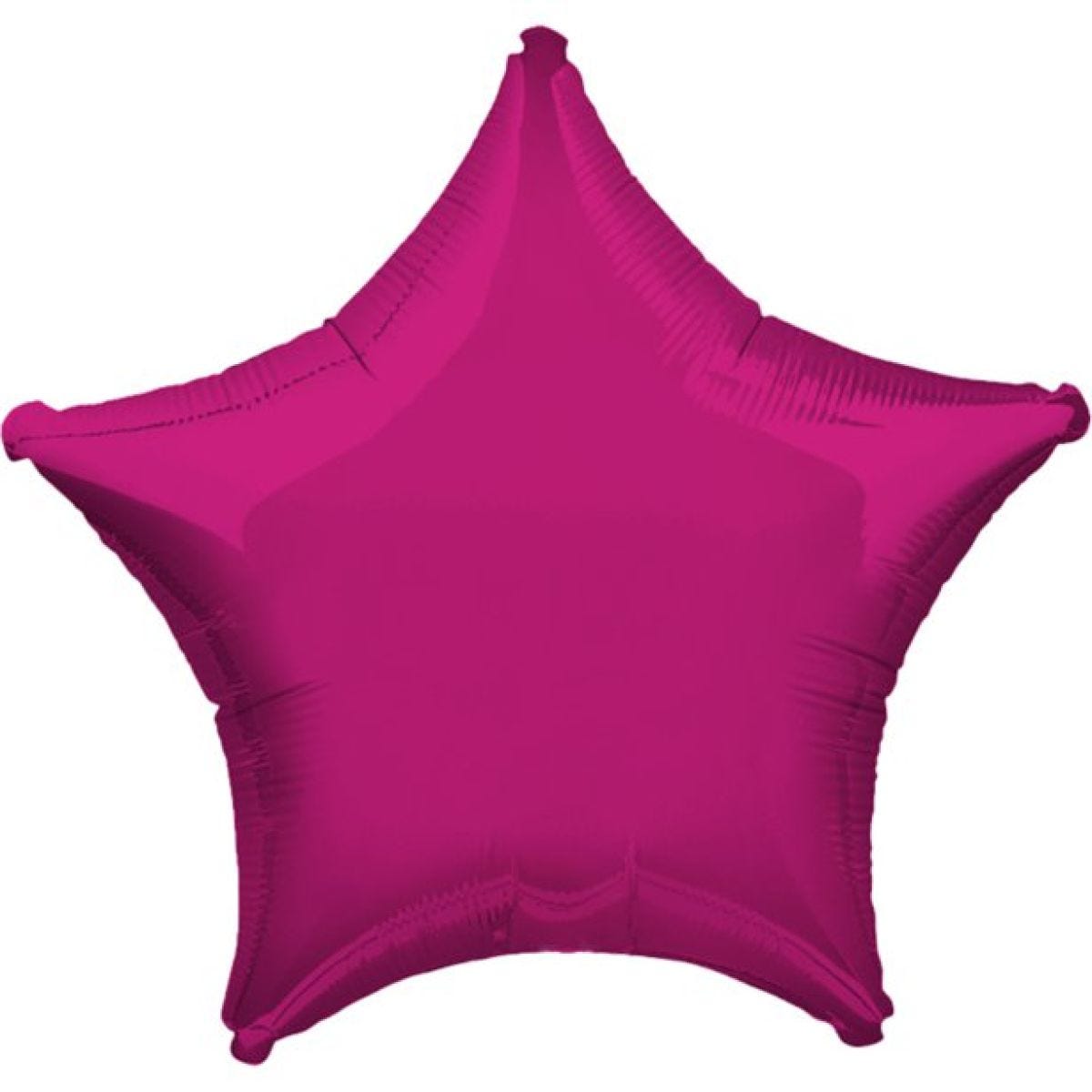 Metallic Fuchsia Star Balloon - 19" Foil