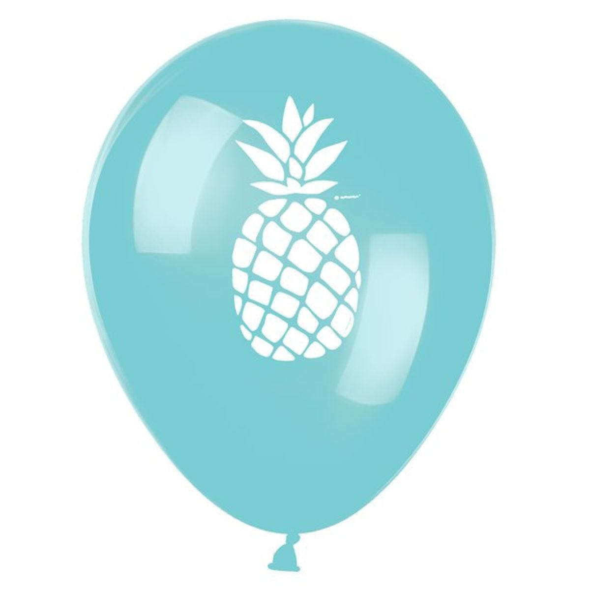 Pineapple Print Balloons - 11" Latex (6pk)