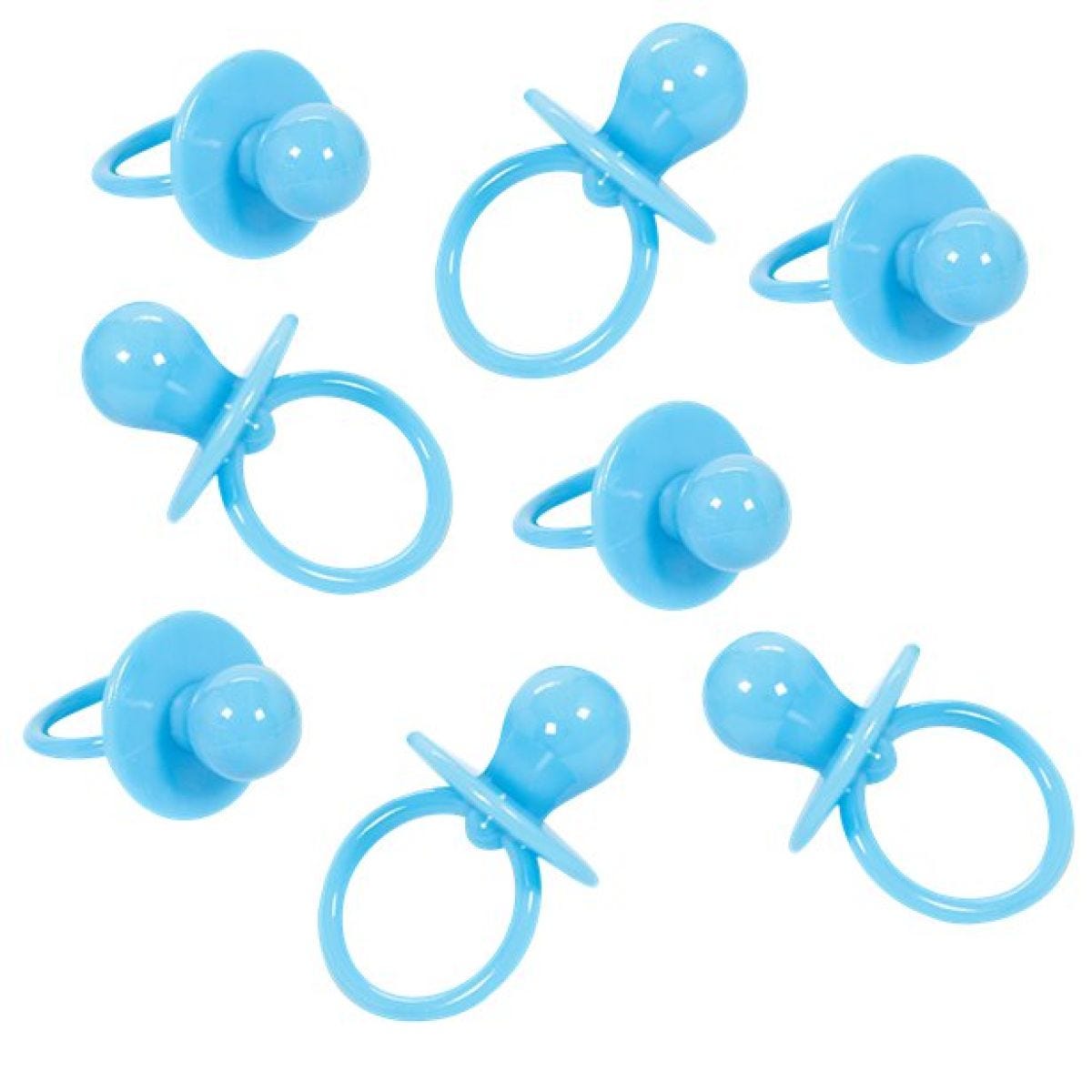 Baby Shower Large Blue Plastic Dummy Charms