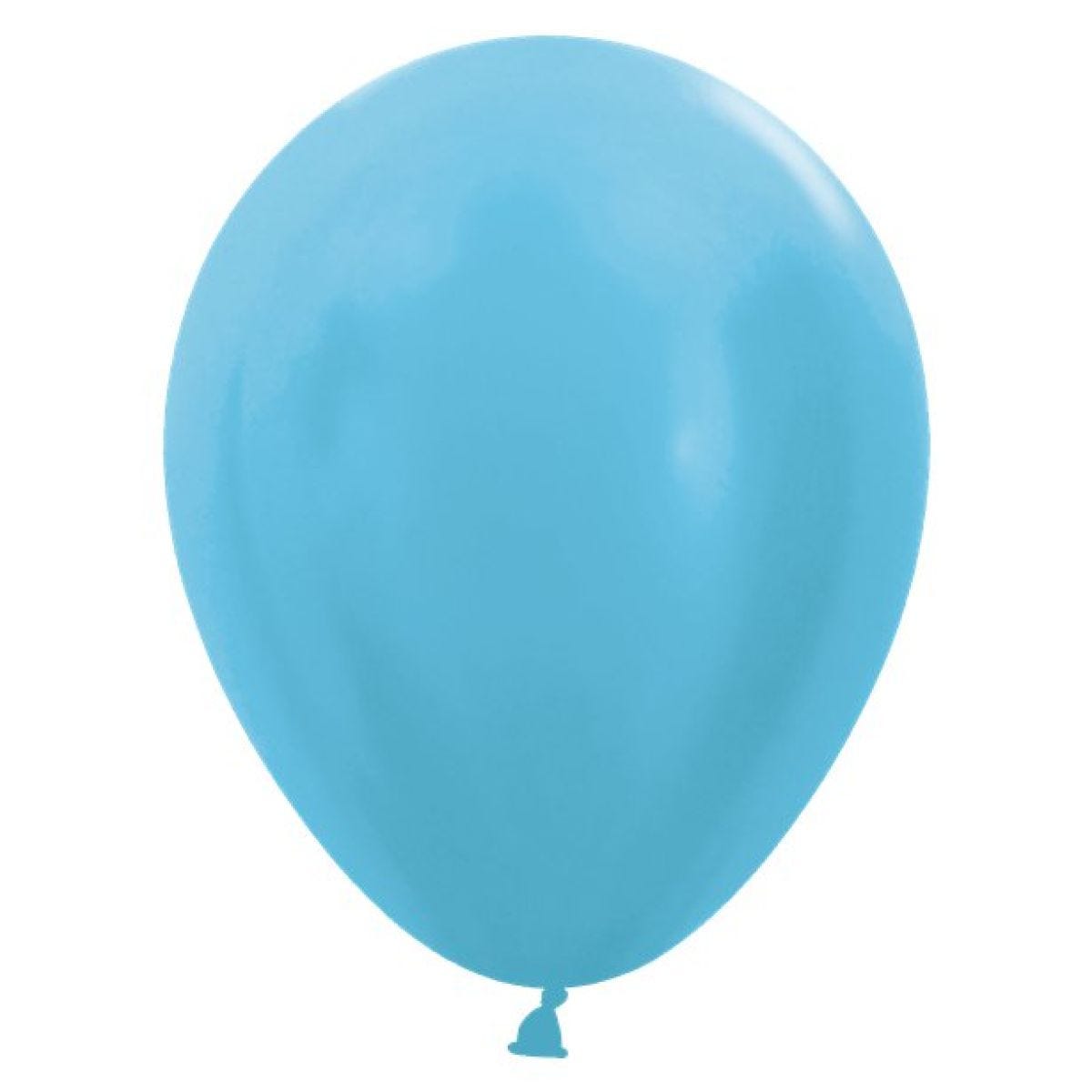 Satin Caribbean Blue Sempertex Latex Balloons - 12" (50pk)