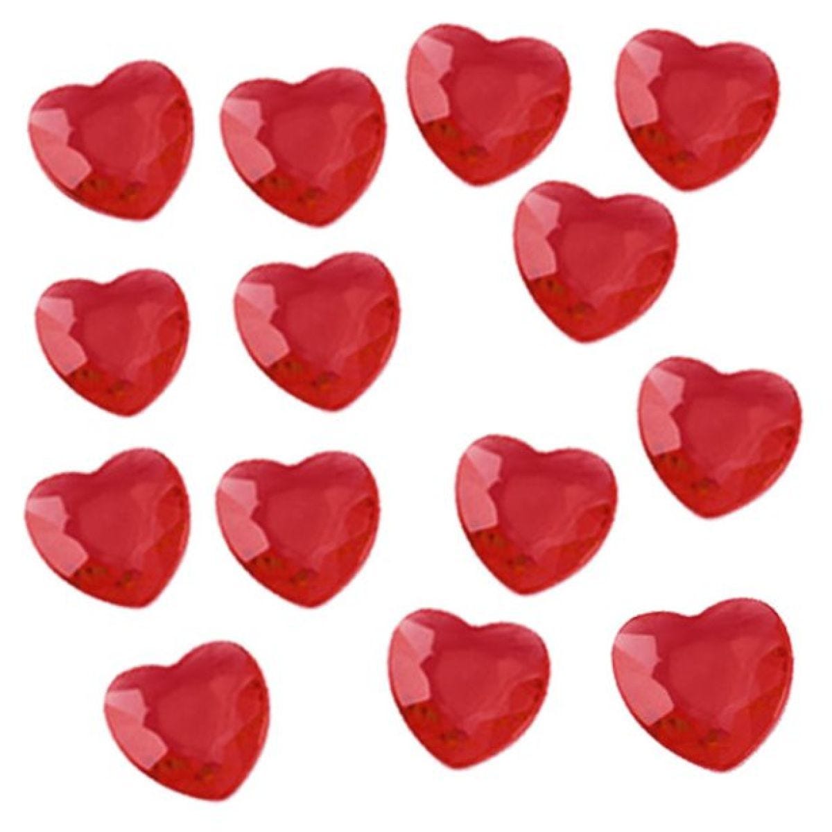 Red Hearts Table Diamantes